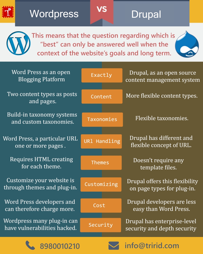 wordpress vs Drupal-info